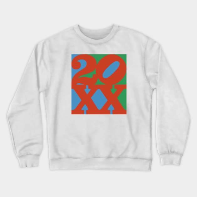 20XX is Love Crewneck Sweatshirt by Fowlest